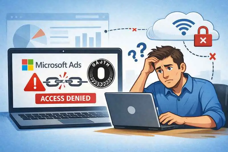 No puedo conectar Microsoft Ads por OAuth (aunque ya tenga cuenta de Ads)